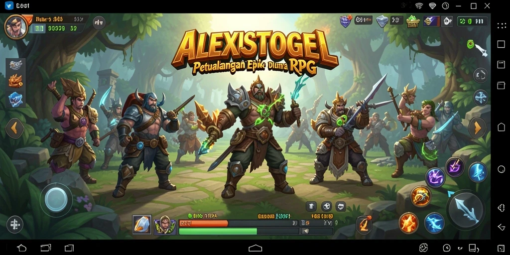 Screenshot ALEXISTOGEL menampilkan aksi seru dalam game RPG.