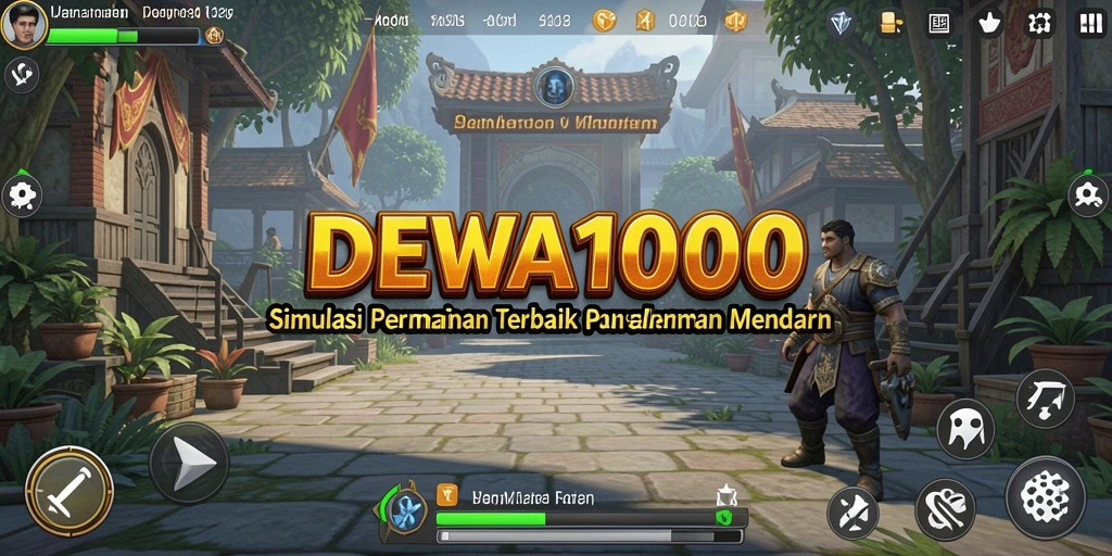 Screenshot gameplay DEWA1000 yang menunjukkan interaksi mendalam dengan karakter.