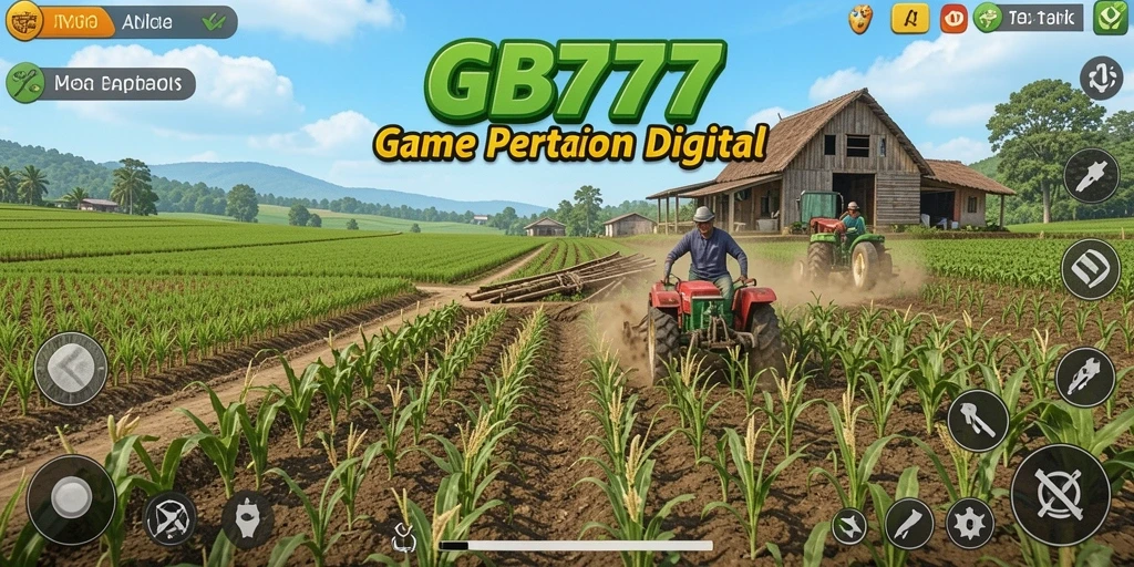 Tampilan menarik gameplay pertanian GB777 dengan berbagai aktivitas.
