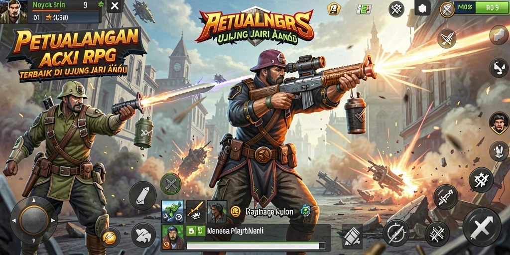 Screenshot gameplay HO3 dengan aksinya yang mendebarkan.