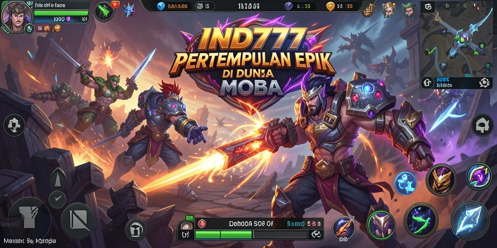 Gameplay seru IND777 dalam pertempuran MOBA yang epik.