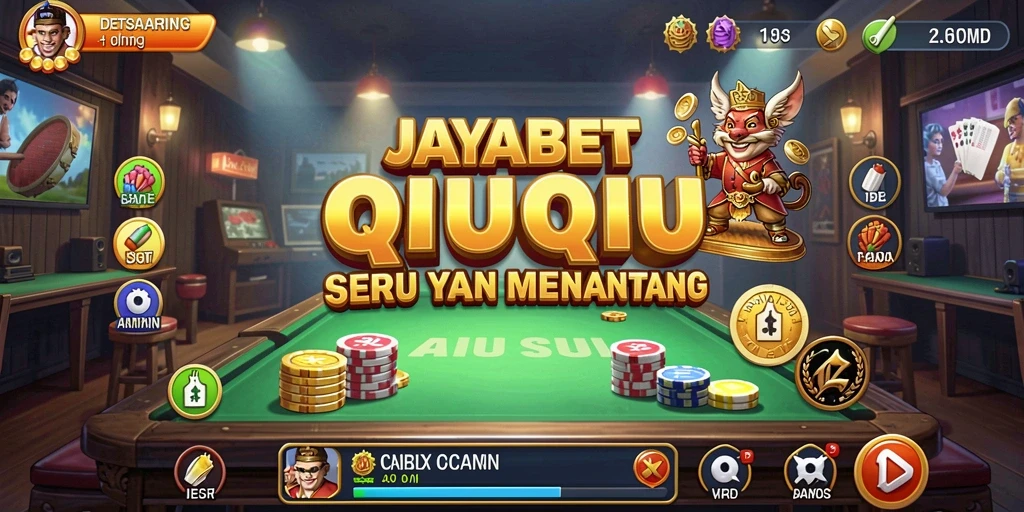 Tampilan menarik dari gameplay QiuQiu JAYABET.