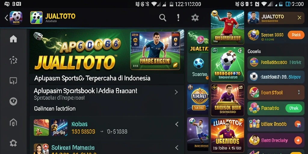 Tampilan gameplay Sportsbook JUALTOTO yang menarik dan interaktif.