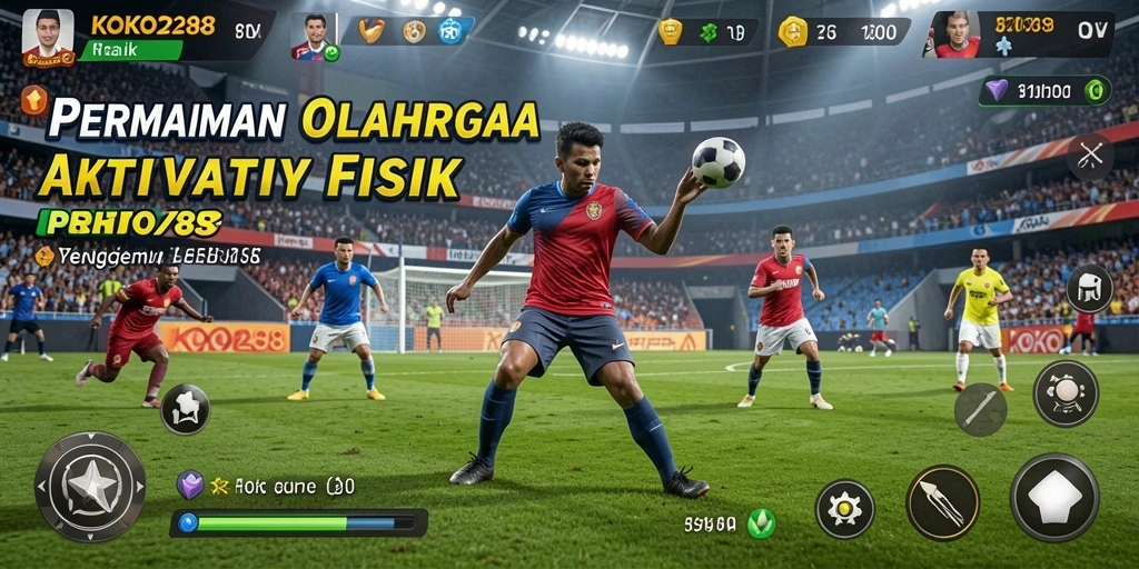 Tampilan gameplay KOKO288 dengan aksi olahraga yang seru.