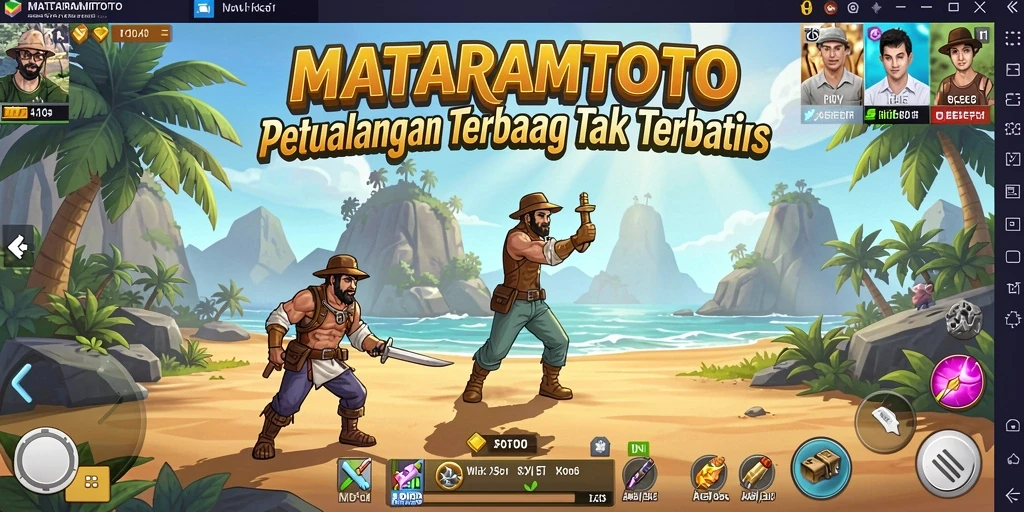 Gameplay <strong>MATARAMTOTO</strong> yang seru dalam dunia terbuka.
