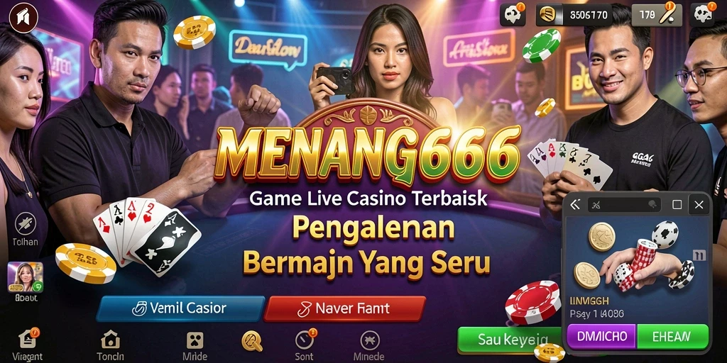 Tampilan gameplay menarik dari MENANG666 dalam Live Casino.