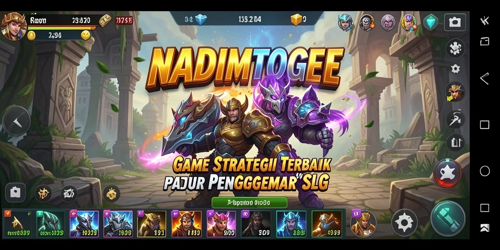 Tangkapan layar gameplay NADIMTOGEL yang menunjukkan strategi dan pertempuran.