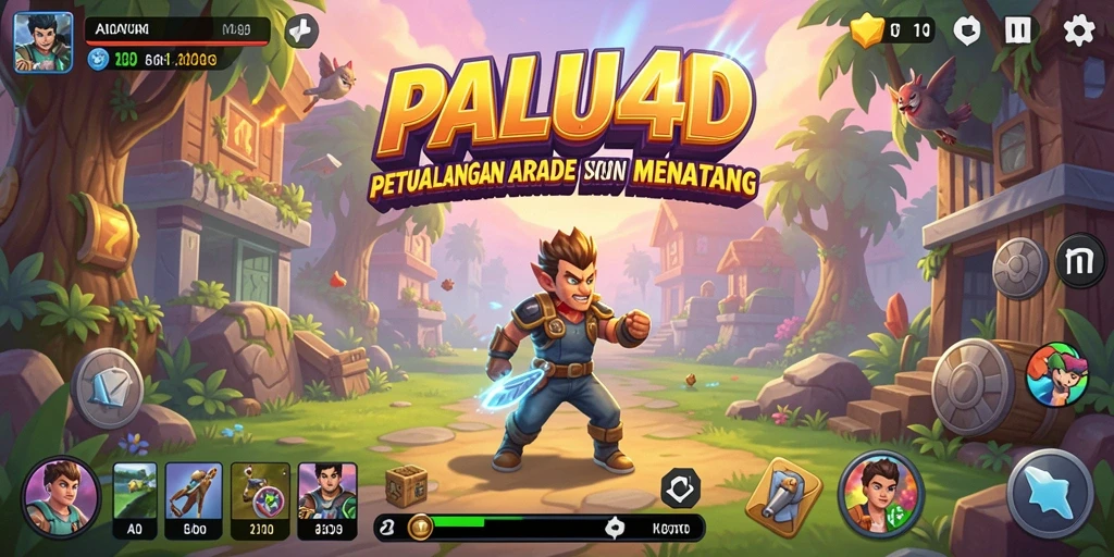 Screenshot gameplay PALU4D menampilkan aksi seru dalam permainan Arcade.