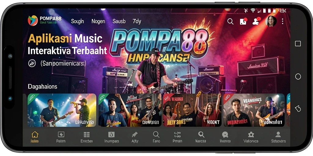 Screenshot utama POMPA88 menampilkan gameplay yang seru dan interaktif.