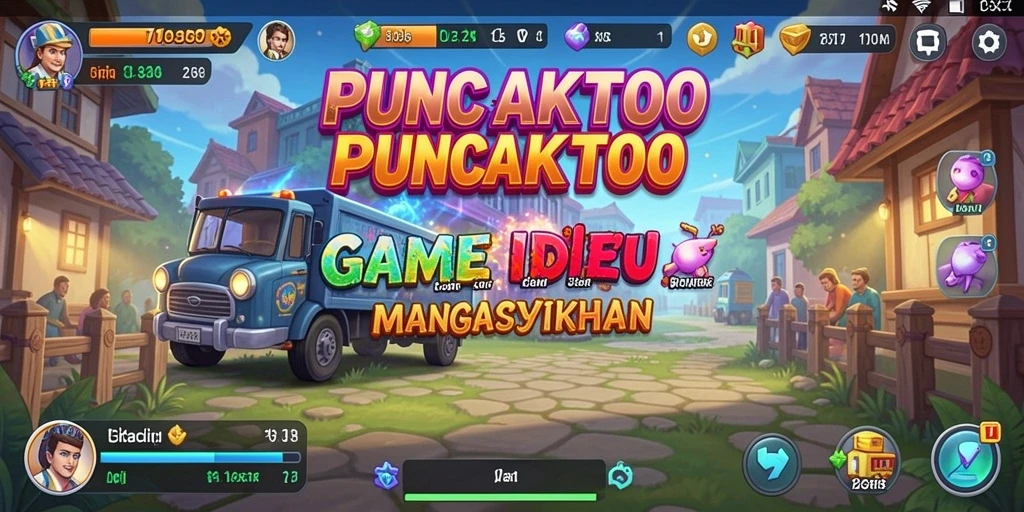 Tangkapan layar gameplay PUNCAKTOTO menampilkan suasana permainan Idle yang menarik.