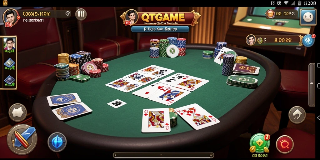 Tampilan utama gameplay QiuQiu yang seru dan menantang.