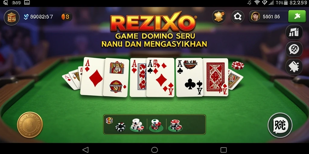 Tampilan gameplay seru dari REZIXO dengan grafis menarik.