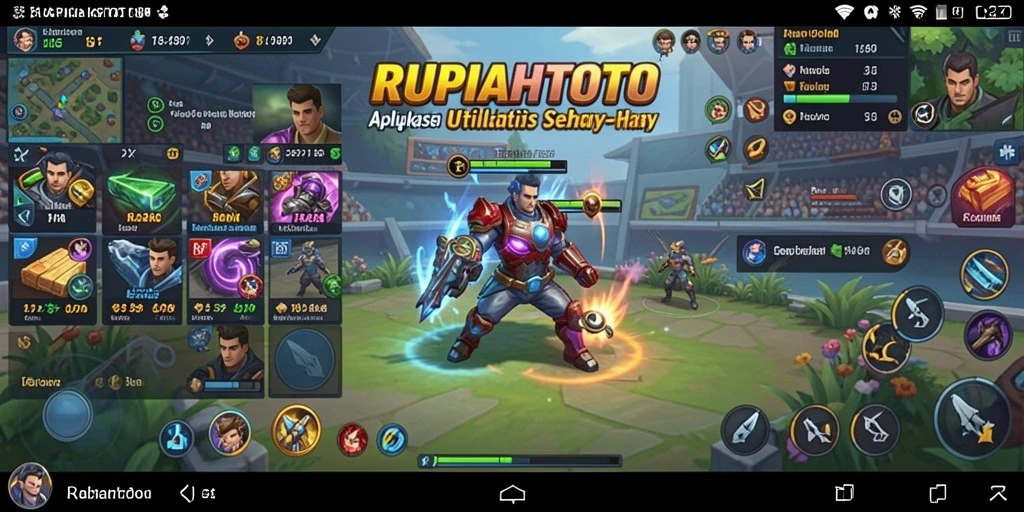 Tampilan antarmuka RUPIAHTOTO yang modern dan fungsional.