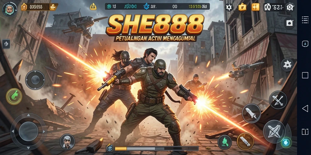 Screenshot dari gameplay SHE888 yang mendebarkan dan penuh aksi.