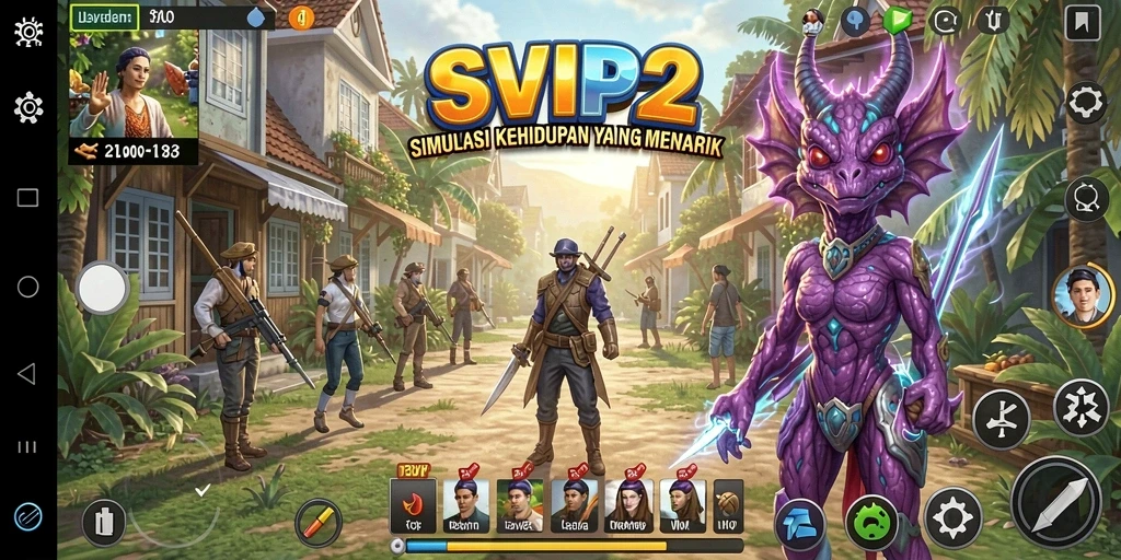 Tampilan gameplay menarik dari SVIP2 yang memukau.