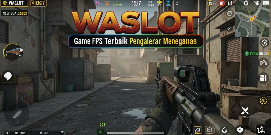 Tampilan seru dalam gameplay <strong>WASLOT</strong> dengan aksi FPS yang mendebarkan.